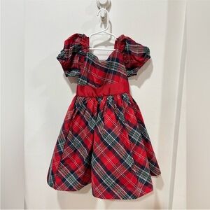Janie and Jack tartan dress girls 7 yrs old